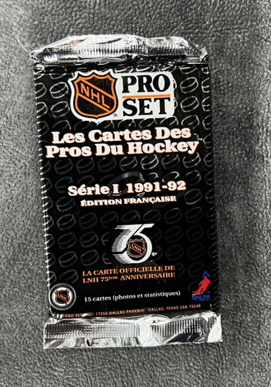 1991-1992 PRO SET NHL HOCKEY CARDS SERIES 1 French Edition ( 10 ) unopened packs